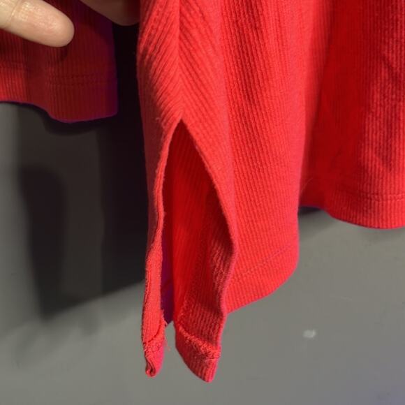 Soft Surroundings Dark Pink Ribbed Long Sleeve Top Size Medium - Picture 5 of 9